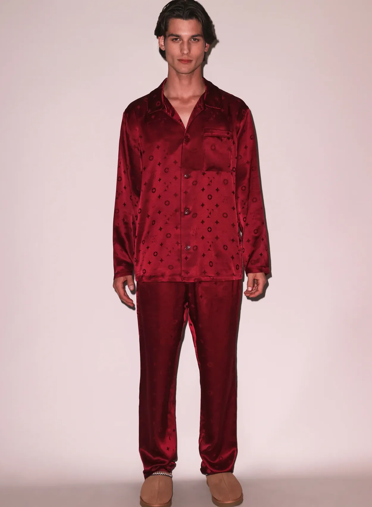 Barolo Silk Jacquard PJ Set