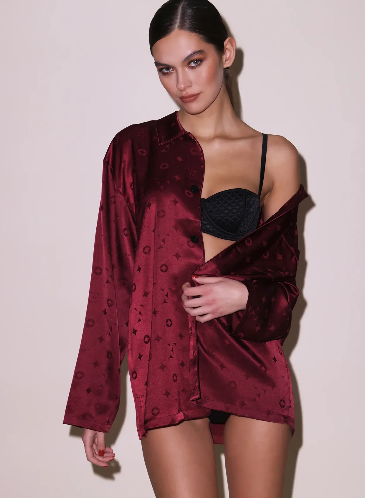 Barolo Silk Jacquard PJ Set