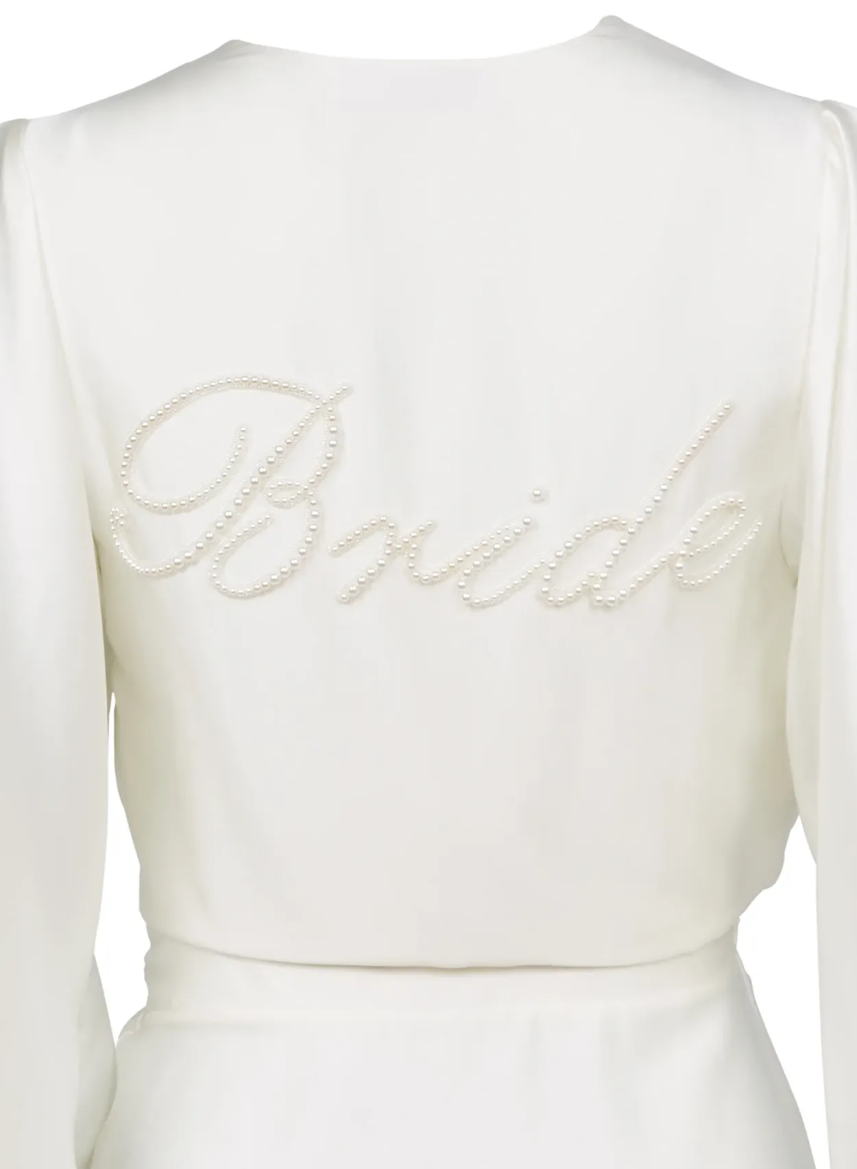 Bride Embroidered Angel Sleeve Robe