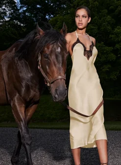 Buckle T-Strap Dress