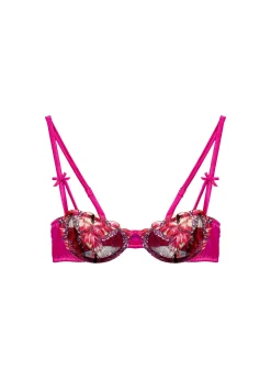 Butterfly Embroidery Balconette Bra