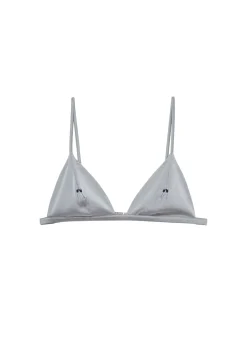 Champagne Embroidered Luxe Triangle Bra