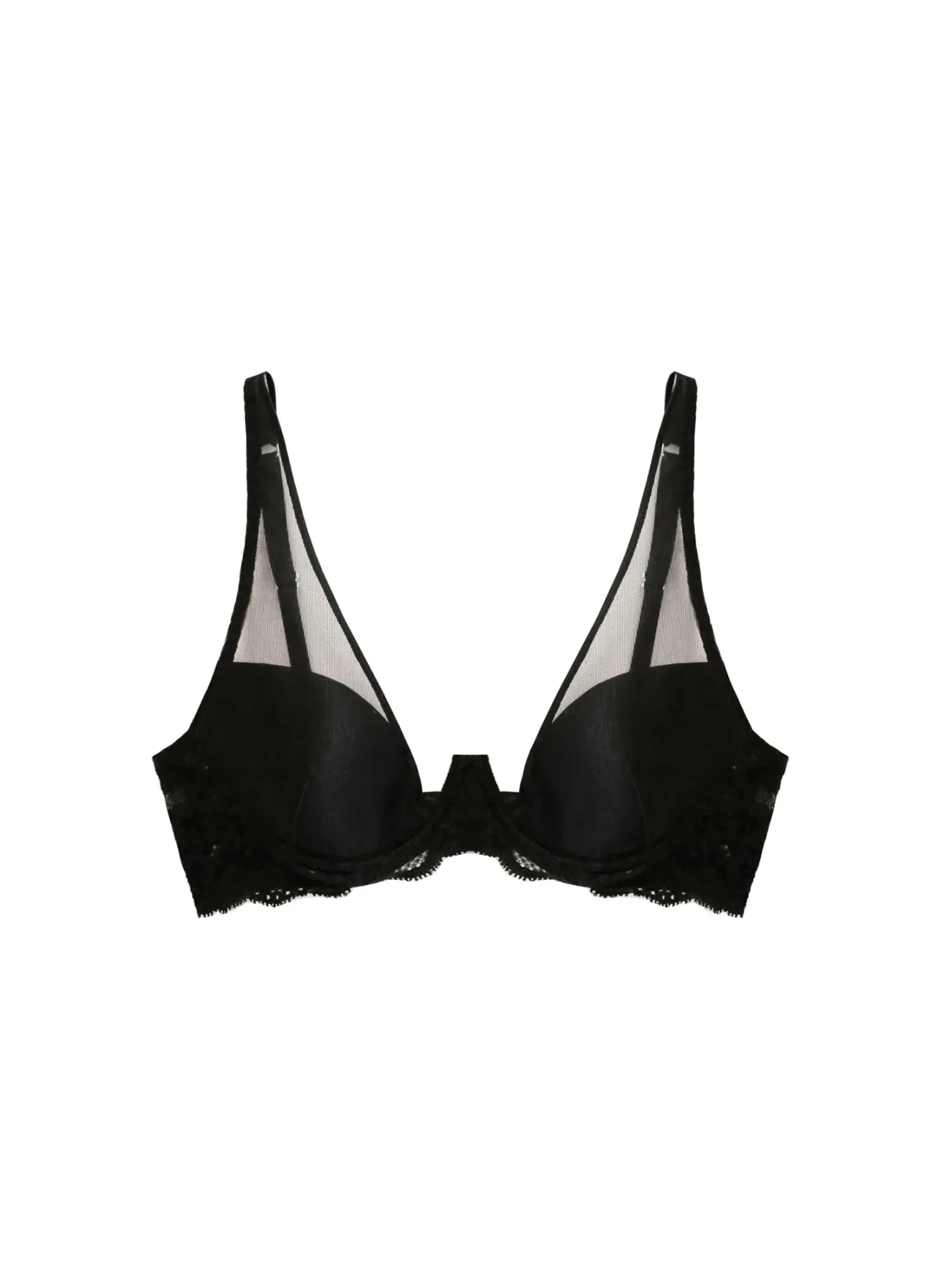Charlotte Sheer Overlay Demi Bra
