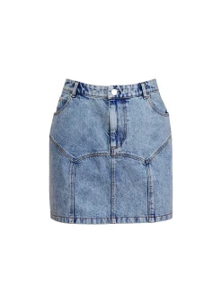 Denim Garter Skirt