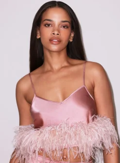 Feather Cropped Cami