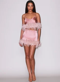 Feather Cropped Cami