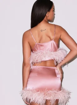 Feather Mini Skirt