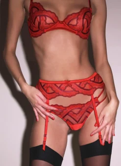 Hendrix Embroidery Garter Belt