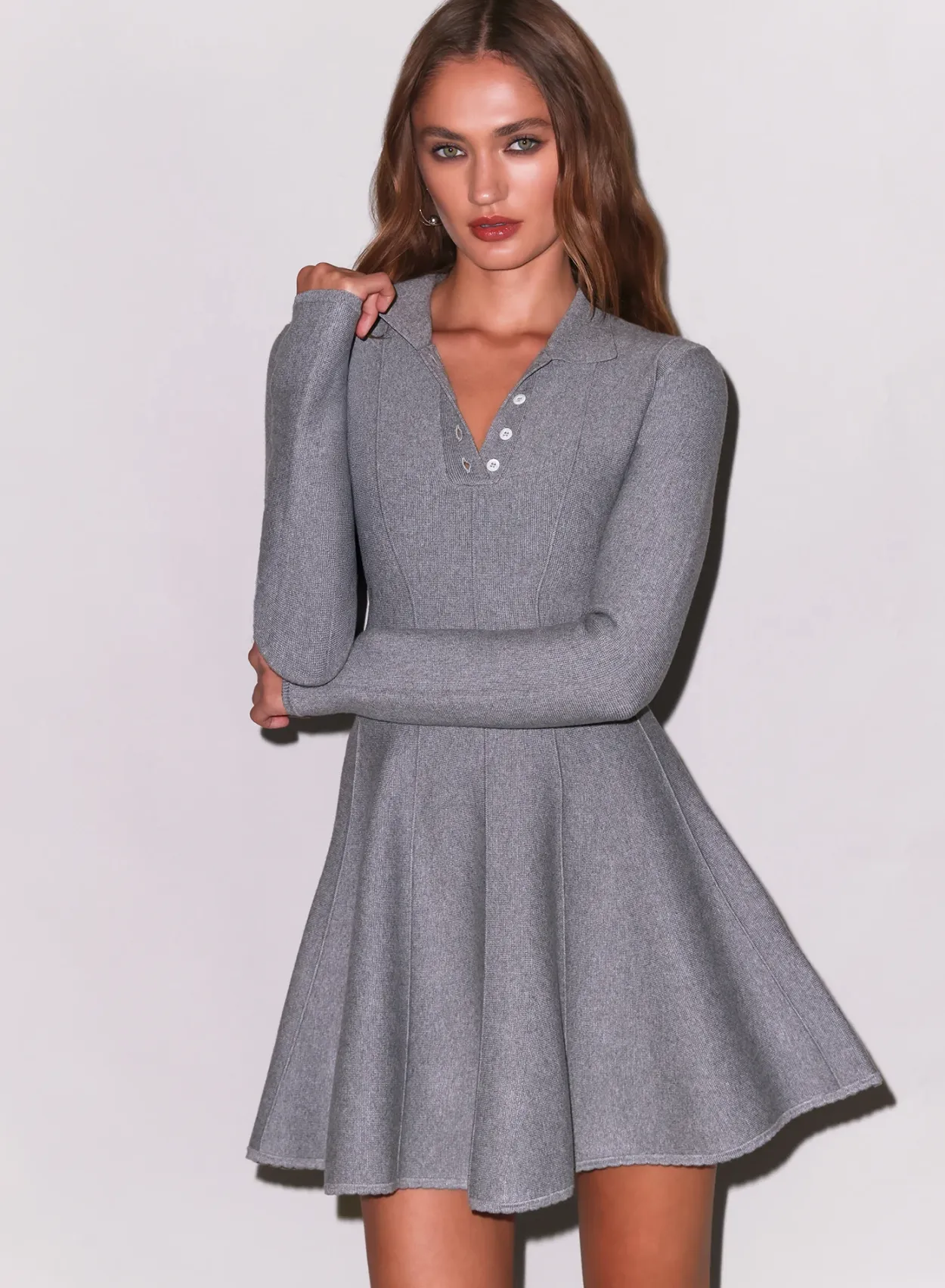 Henley Flared Corset Dress