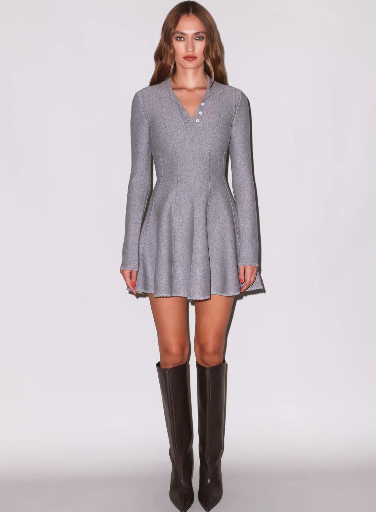 Henley Flared Corset Dress