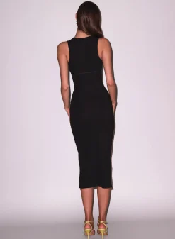 Hourglass Rib Midi Dress