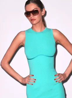 Hourglass Rib Mini Dress