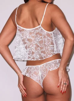 Jasmine Lace Flutter Cami