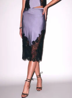 Juliet Lace Silk Skirt