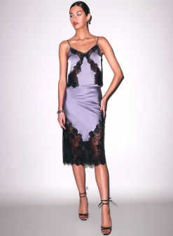 Juliet Lace Silk Skirt
