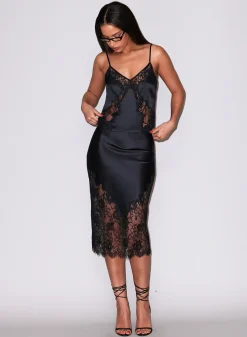 Juliet Lace Silk Skirt