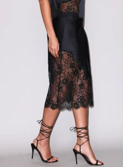 Juliet Lace Silk Skirt