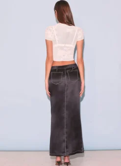 Lace Pointelle Tee