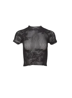 Lace Pointelle Tee