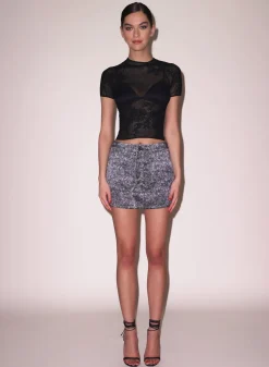 Lace Pointelle Tee