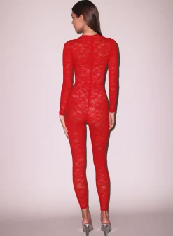Le Stretch Lace Catsuit