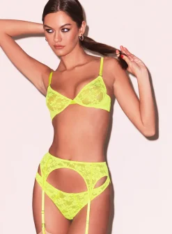 Le Stretch Lace Garter Belt