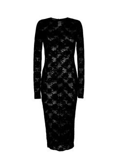 Le Stretch Lace Long Sleeve Dress