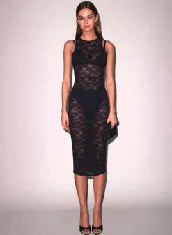Le Stretch Lace Racer Tank Dress