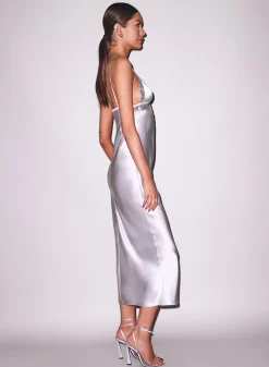 Lily Embroidery Cutout Slip