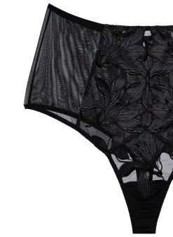 Lily Embroidery High Waist Thong
