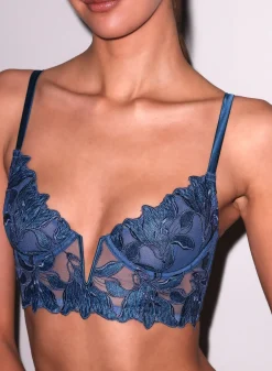 Lily Embroidery Longline Demi Bra