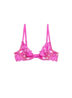 Lily Embroidery Plunge Demi Bra