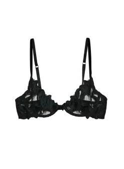 Lily Embroidery Plunge Demi Bra