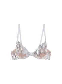 Lily Embroidery Plunge Demi Bra