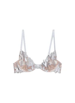 Lily Embroidery Plunge Demi Bra