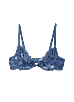 Lily Embroidery Plunge Demi Bra