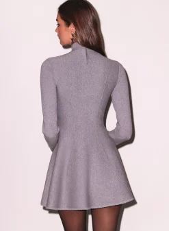 Long Sleeve Flared Corset Dress