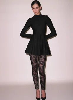Long Sleeve Flared Corset Dress