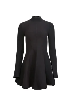 Long Sleeve Flared Corset Dress