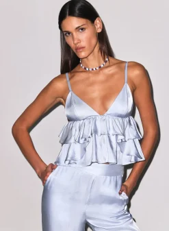 Luxe Twill Ruffle Cami