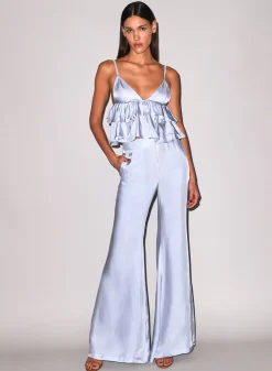 Luxe Twill Ruffle Cami