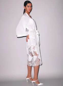 Mia Lace Long Robe