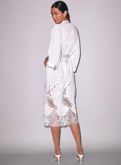 Mia Lace Long Robe