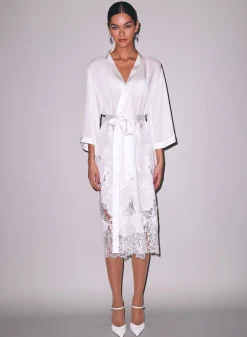 Mia Lace Long Robe