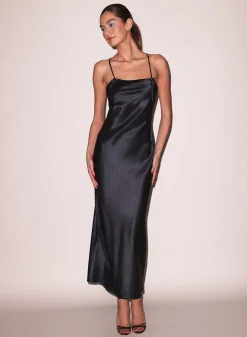 Open Back Maxi Slip Dress