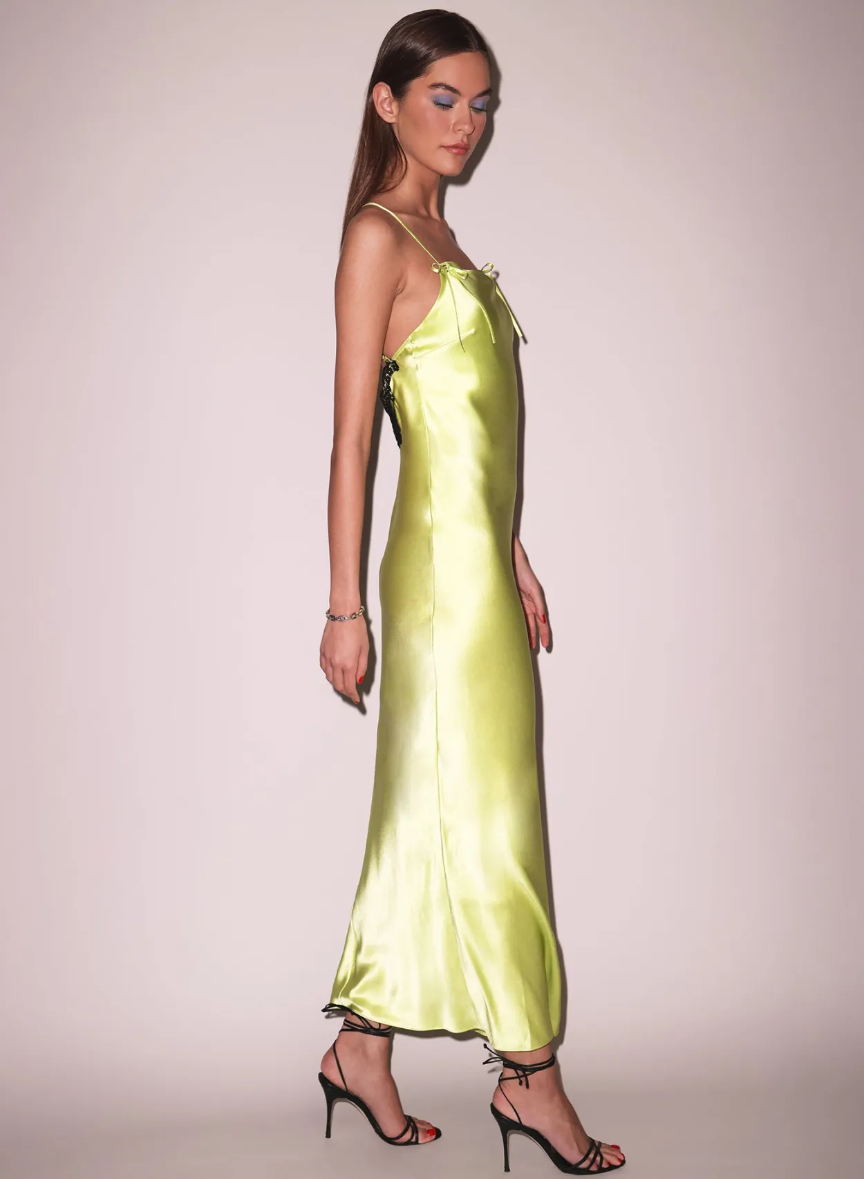 Open Back Maxi Slip Dress