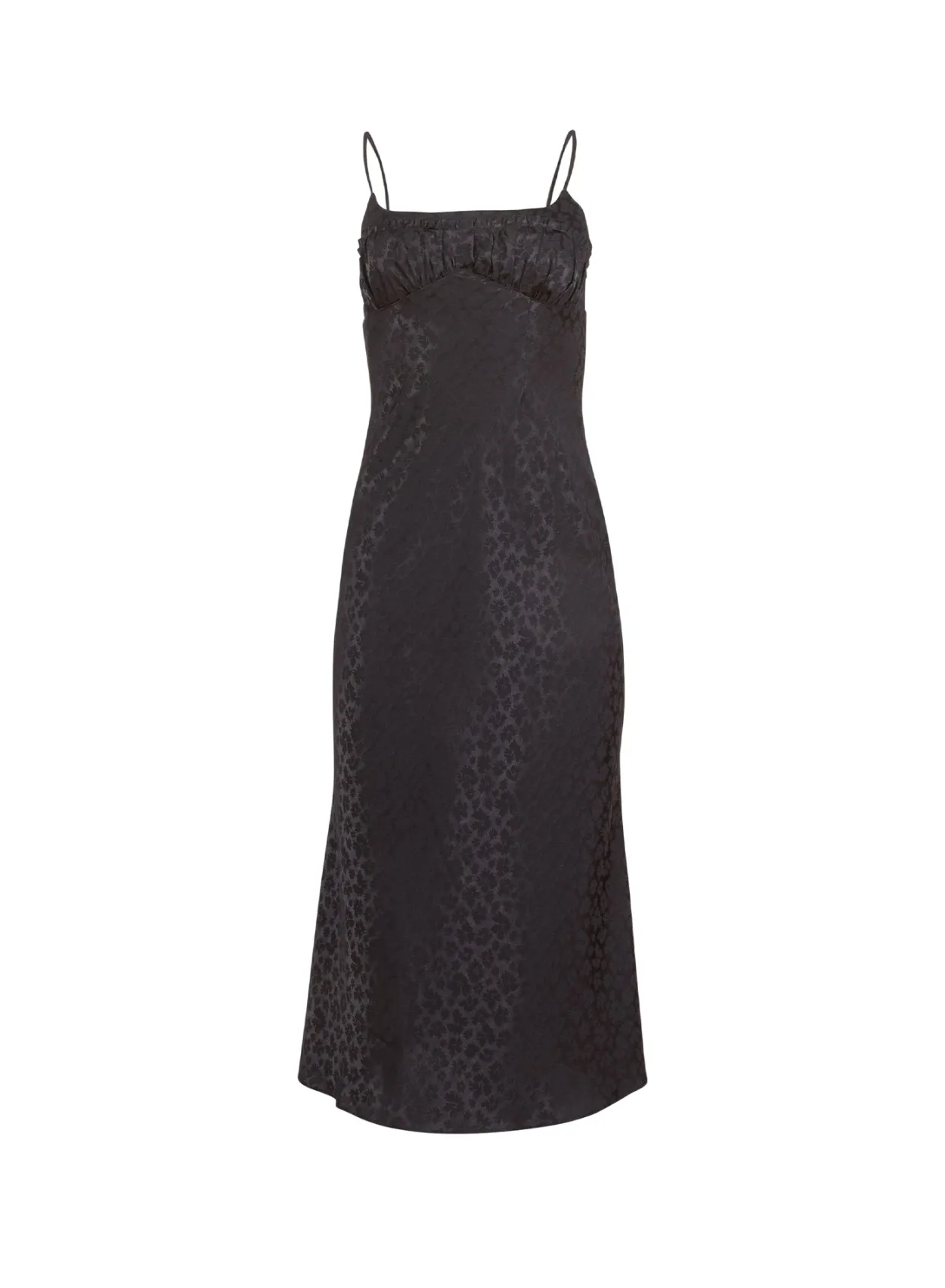Pansy Jacquard Ruched Bust Dress