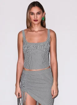 Poplin Bustier Top
