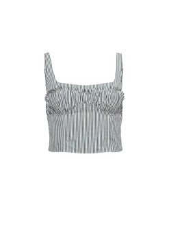 Poplin Bustier Top