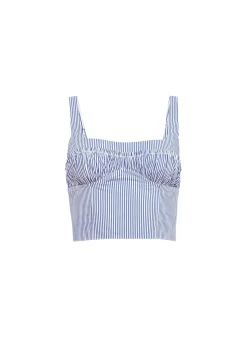 Poplin Bustier Top